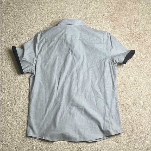 Mossimo Gray Casual Button Down Shirt - Picture 5 of 5